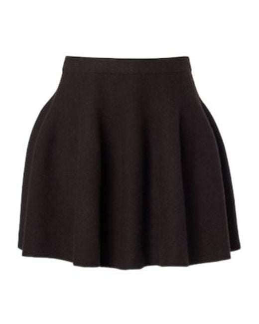 Lisa Yang Black Wren Cashmere Miniskirt