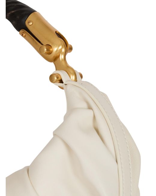 Balmain White Medium Ebene Bag