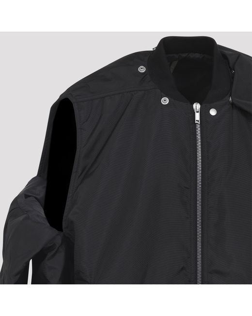 Rick Owens Blue Long Sleeve Zip-Up Jacket for men