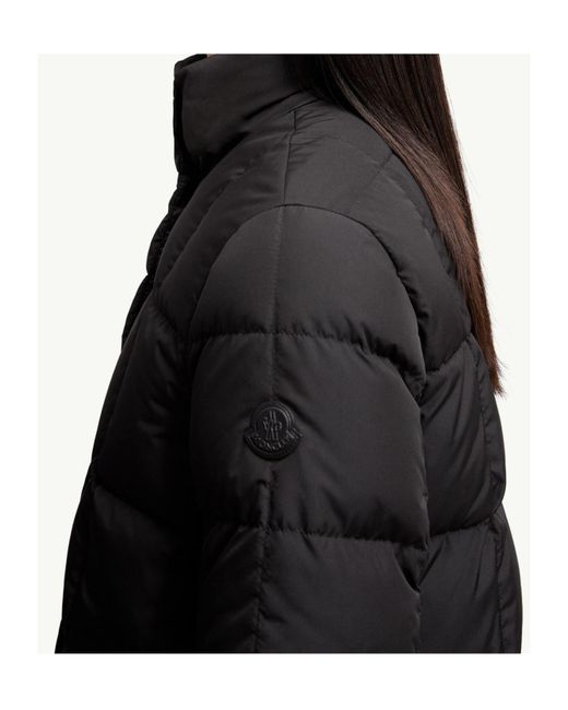 Moncler Black Cochevinne Square-Quilted Short Down Jacket