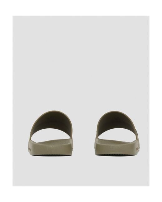 Burberry Green Logo Detail Two-Tone Slides for men
