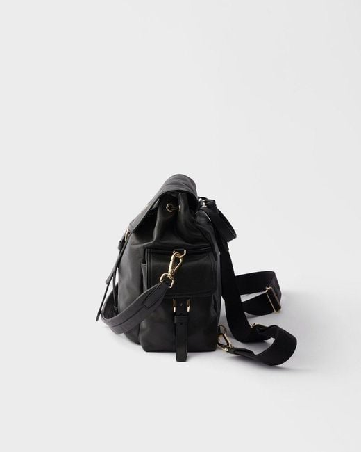 Prada Black Explore Medium Nappa Leather Backpack