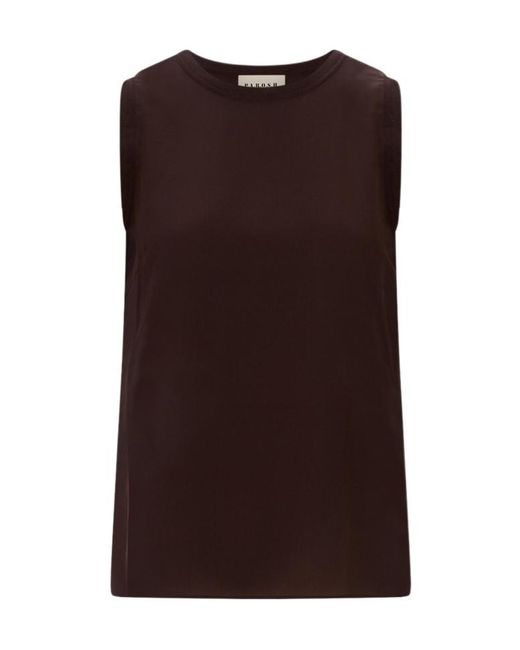 P.A.R.O.S.H. Brown Crew Neck Vest
