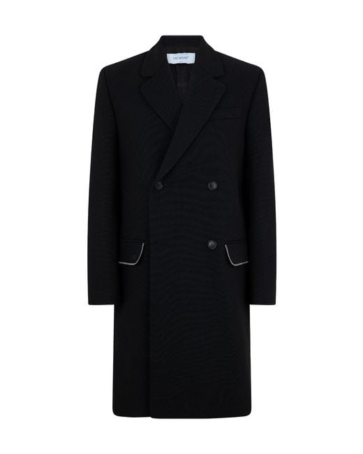 Off-White c/o Virgil Abloh Black Skate Coat Sn99 for men