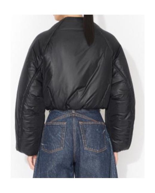 Alaïa Black Alaïa Pleated Bomber Jacket