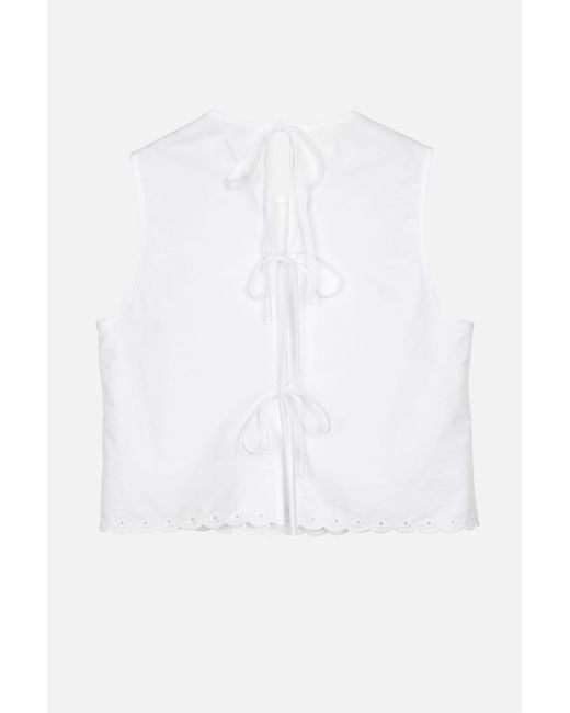 CECILIE BAHNSEN White Deeba Top