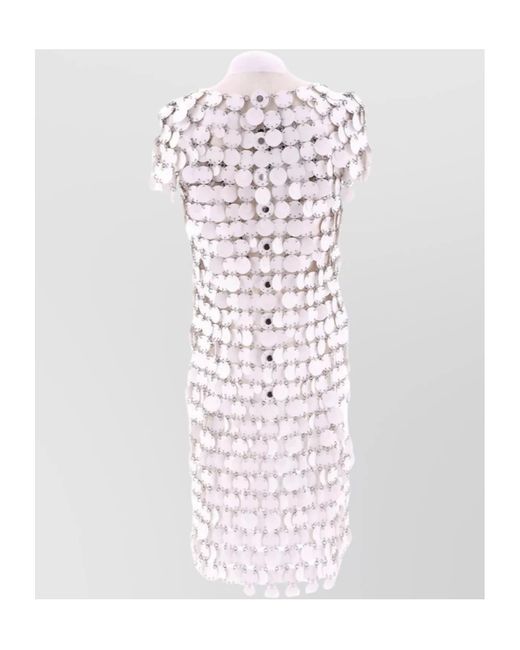 Rabanne White Sequined Dress