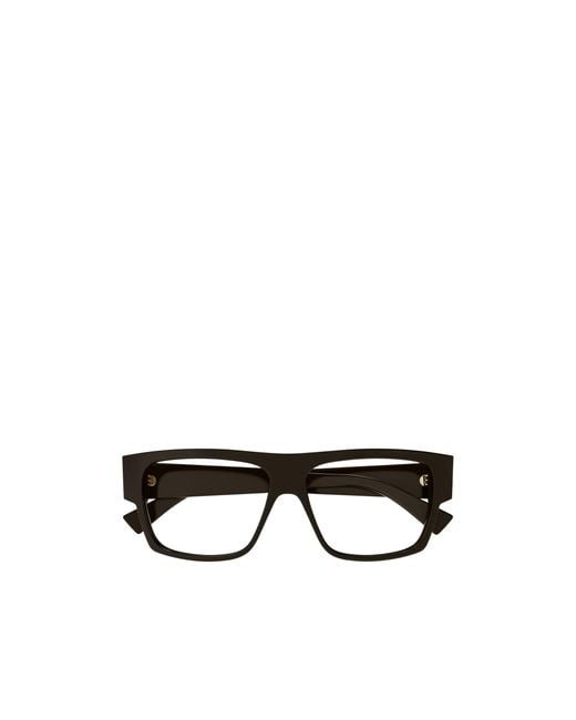 Bottega Veneta Multicolor Eyewear Rectangle Frame Glasses for men