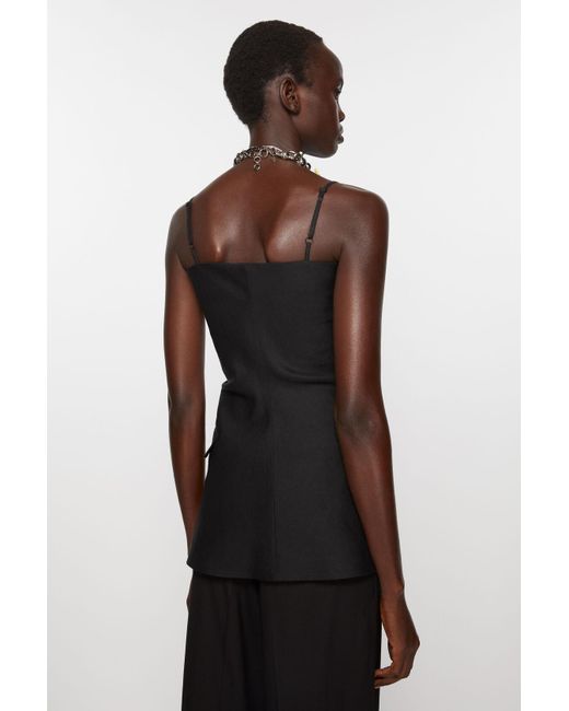 Acne Black Blazer-Style Top