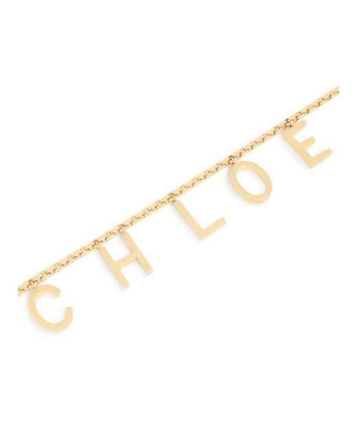 Chloé White Letters Belt