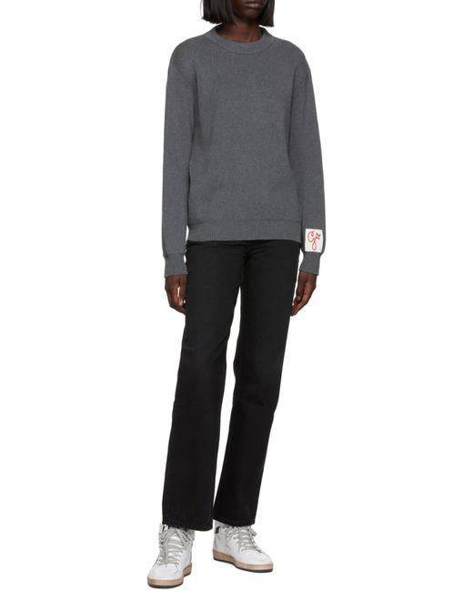 Golden Goose Deluxe Brand Gray Crew Neck Knit Jumper