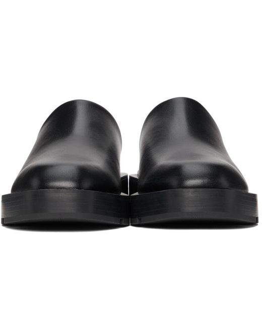 Givenchy Black 4G Plaque Square-Toe Mules