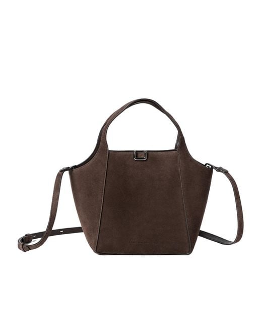 Brunello Cucinelli Brown Sartorial Small Bucket Bag
