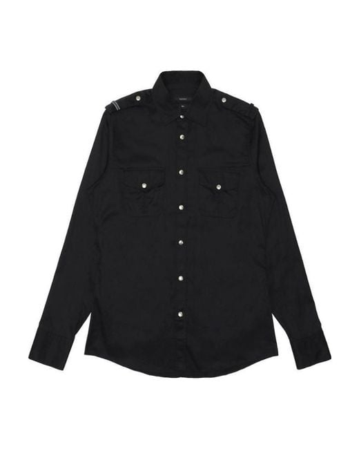Gucci Black Button Shirt for men
