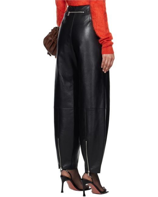 Nanushka Red Buckle-Detail Trousers