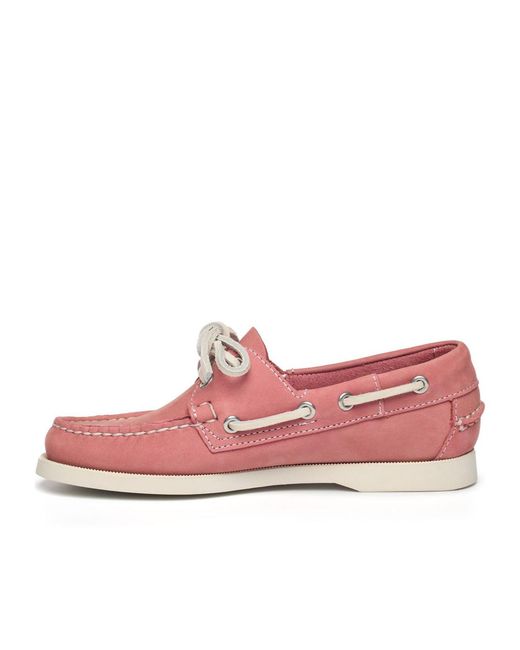 Sebago Pink Round Toe Loafers
