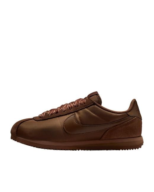 Nike Brown Cortez Lace-Up Sneakers