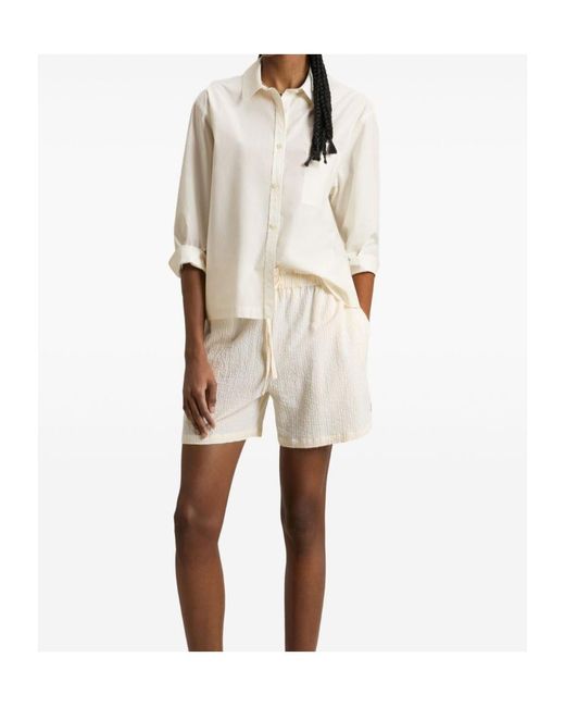 Woolrich White Long-Sleeved Poplin Shirt