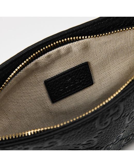 Gucci Black Chain Logo Shoulder Bag