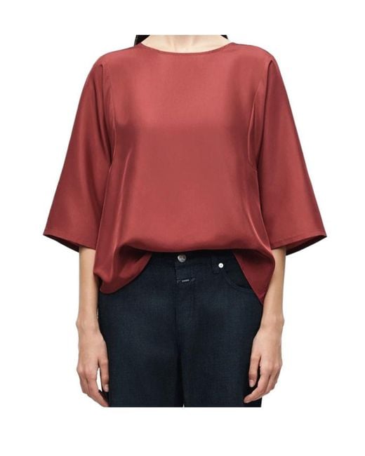 Weekend by Maxmara Red Crew Neck Top