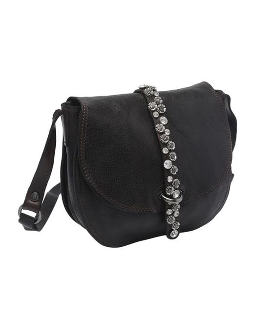 Campomaggi Black Flap Shoulder Bag
