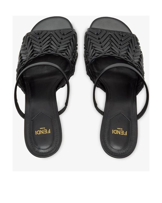 Fendi Black First High-Heeled Sandals