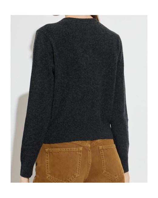 Isabel Marant Black Crew Neck Long-Sleeved Knitwear