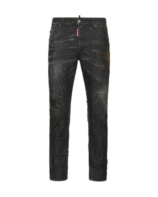 DSquared² Gray Belt Loop Jeans for men