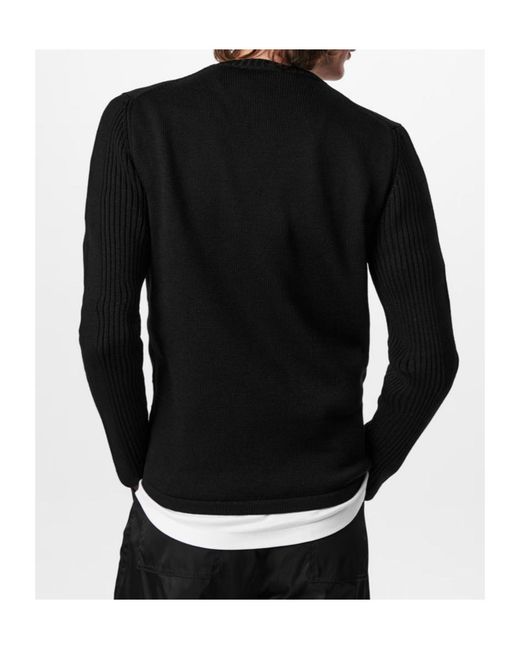 Prada Black Crewneck Wool Sweater for men