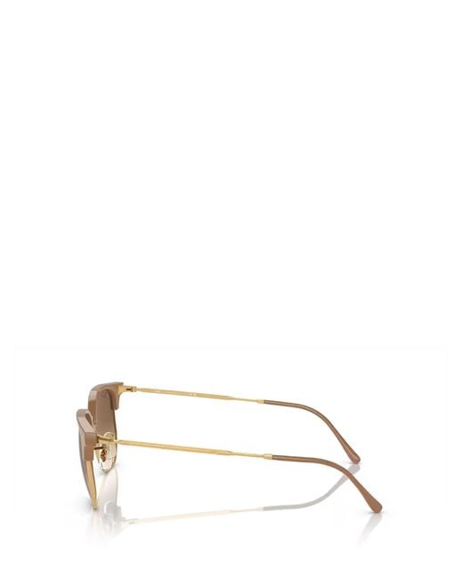 Ray-Ban White New Clubmaster Square-Frame Sunglasses for men