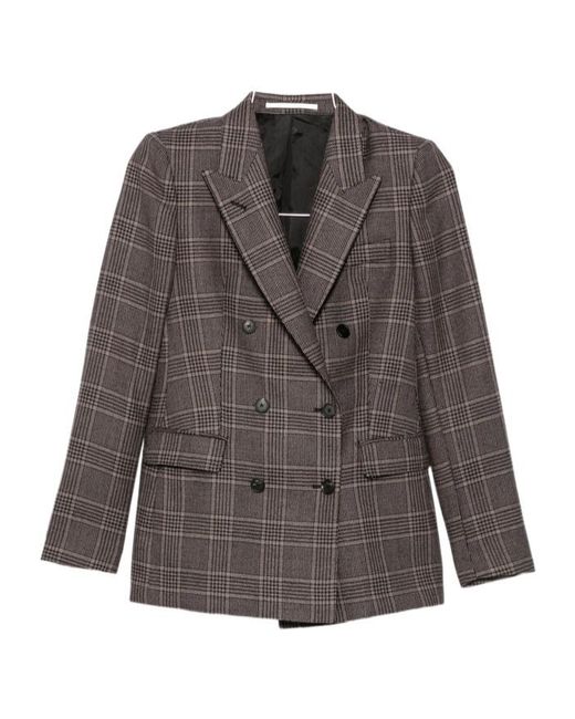 Tagliatore Gray Long-Sleeve Blazer