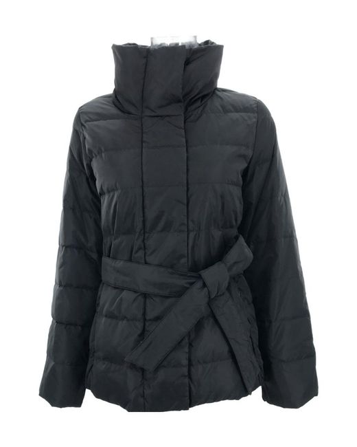 Weekend by Maxmara Black Long-Sleeved Lace Down Jacket