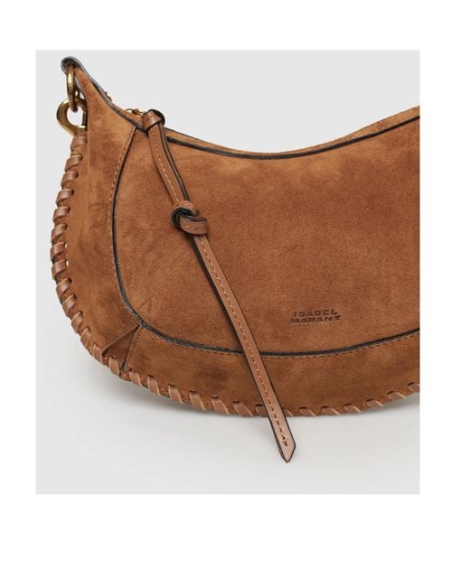Isabel Marant Brown Oskan Zipped Shoulder Bag