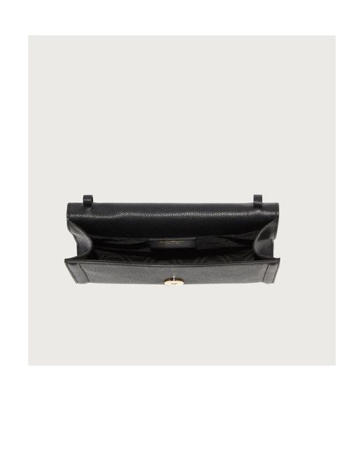 Ferragamo Black Mini Clutch Bag