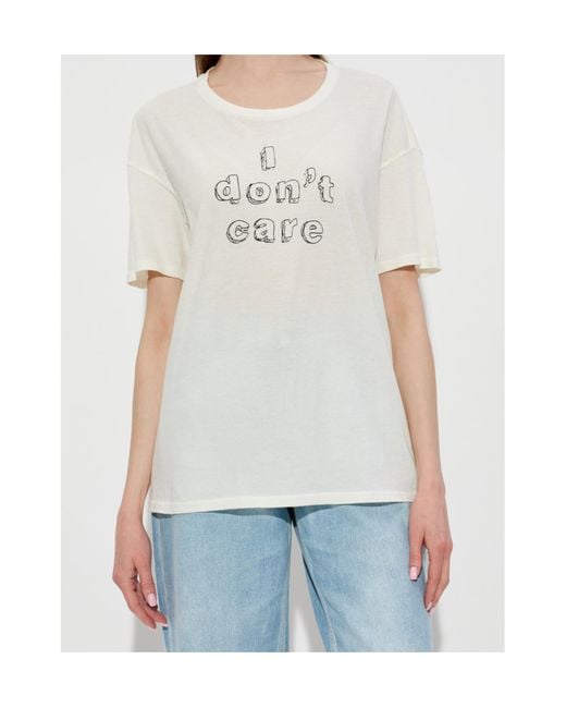 R13 White Short-Sleeved T-Shirt