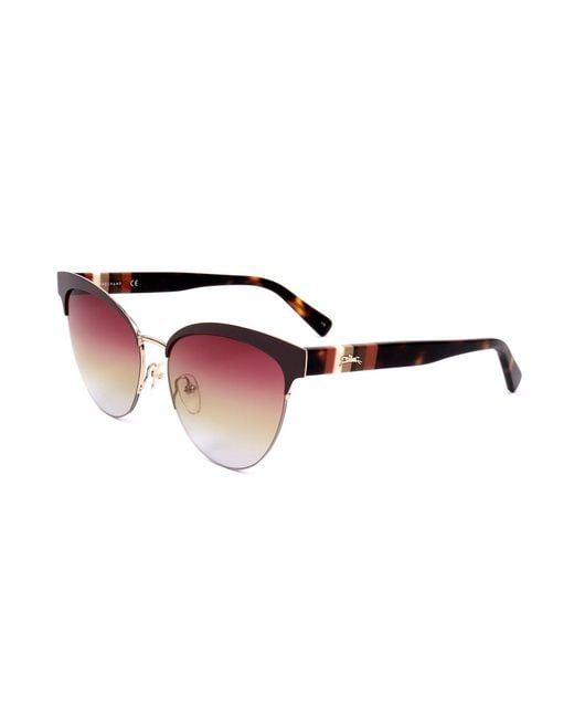 Longchamp Multicolor Cat Eye Frame Sunglasses