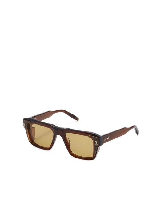 Akoni Metallic Geometric Sunglasses for men