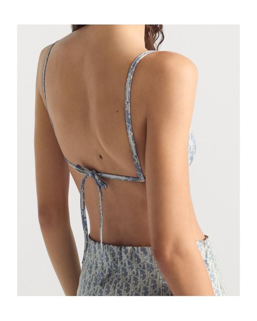 Dior Gray Iviera Bikini Top
