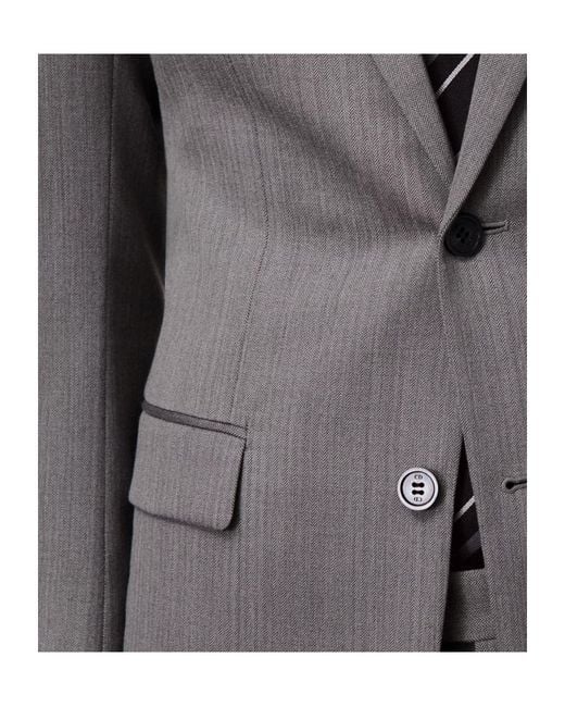 Dior Gray Wool Blazer for men