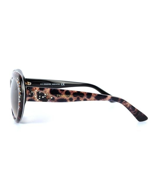 Swarovski Multicolor Logo Sunglasses