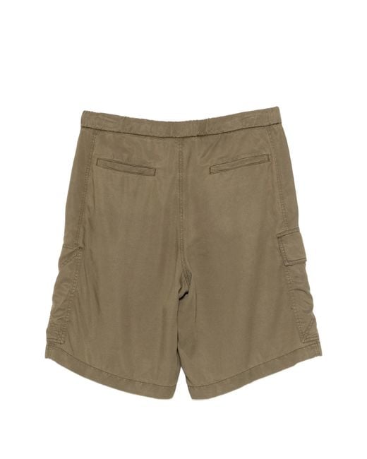 Iceberg Green Cargo Fit Bermuda Shorts for men