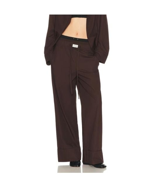 Entire studios Brown Drawstring-Fastening Palazzo Pants for men
