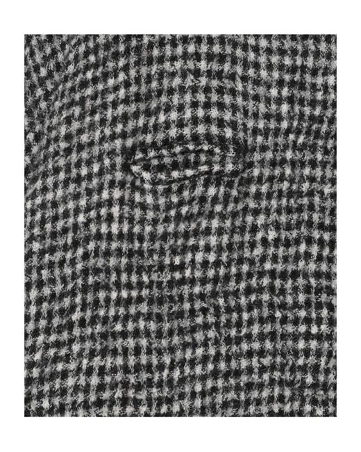Undercover Gray Checked Wool Shirt for men