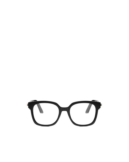 Dior White Eyewear Square Frame Glasses