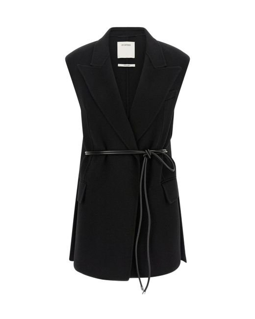 Sportmax Black Spxrapido Belted Jacket