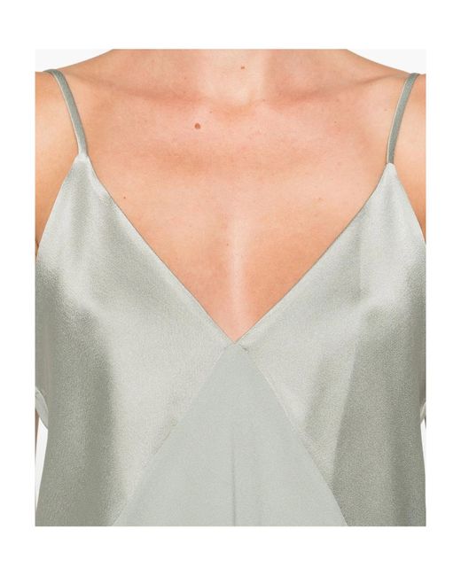 Forte_forte Green Satin Top