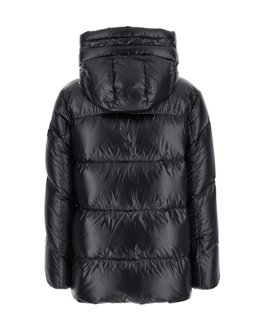 Tatras Black Long-Sleeved Hooded Down Jacket