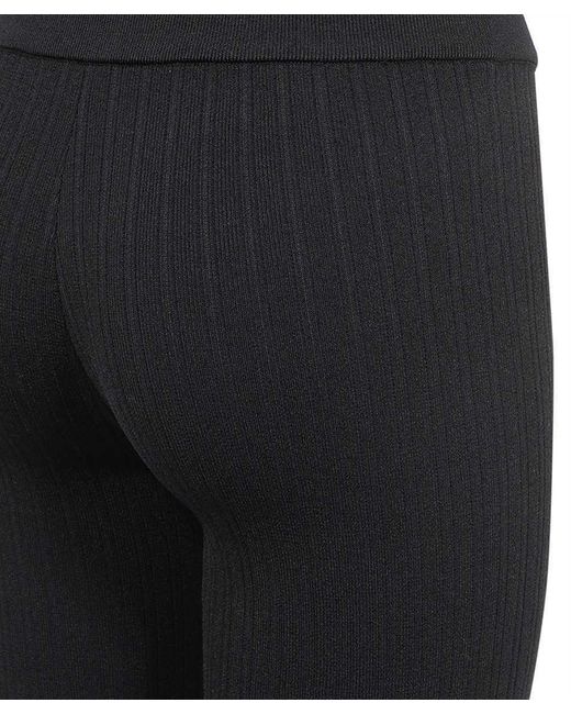 Tom Ford Black Mid-Rise Lace-Up Leggings
