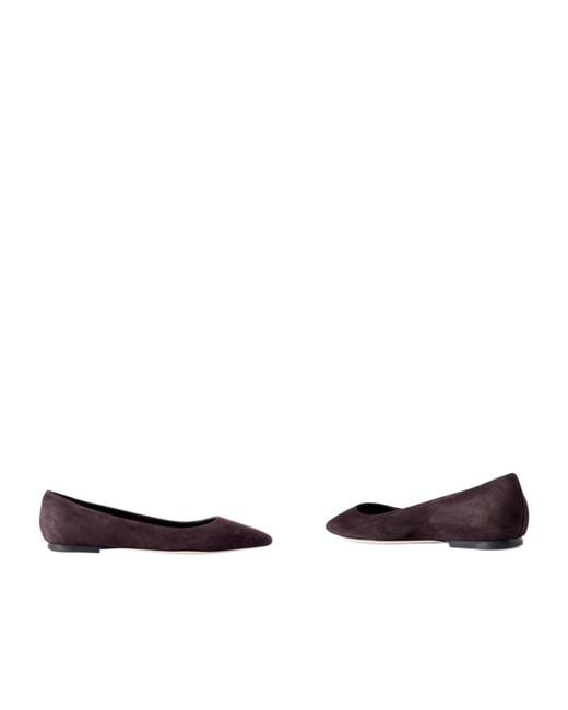 Jimmy Choo White Romy Suede Point-Toe Flats