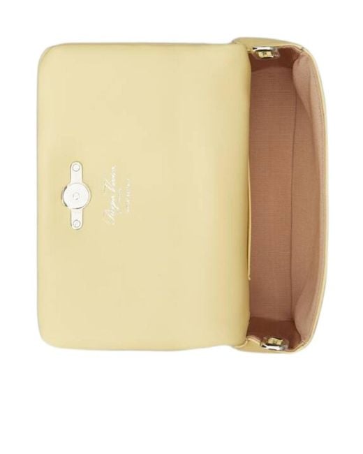Roger Vivier Natural Ruched Detailed Mini Crossbody Bag